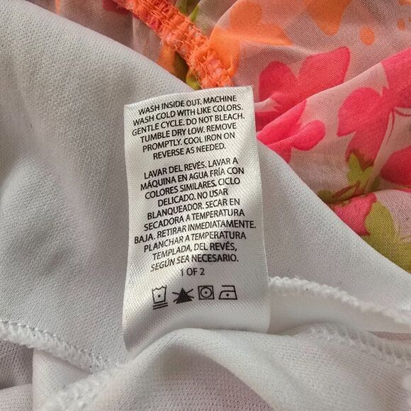 George Girls Dress Size 7-8 Butterfly Chiffon Fabric Ruffled Flare - Picture 9 of 9